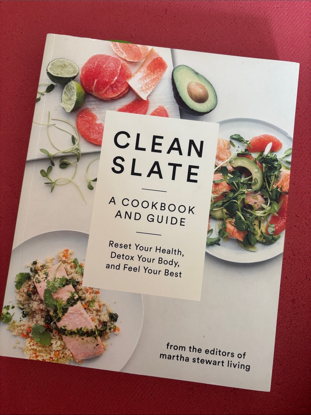 Martha Stewart Clean Slate Cookbook - White, Green, Pink